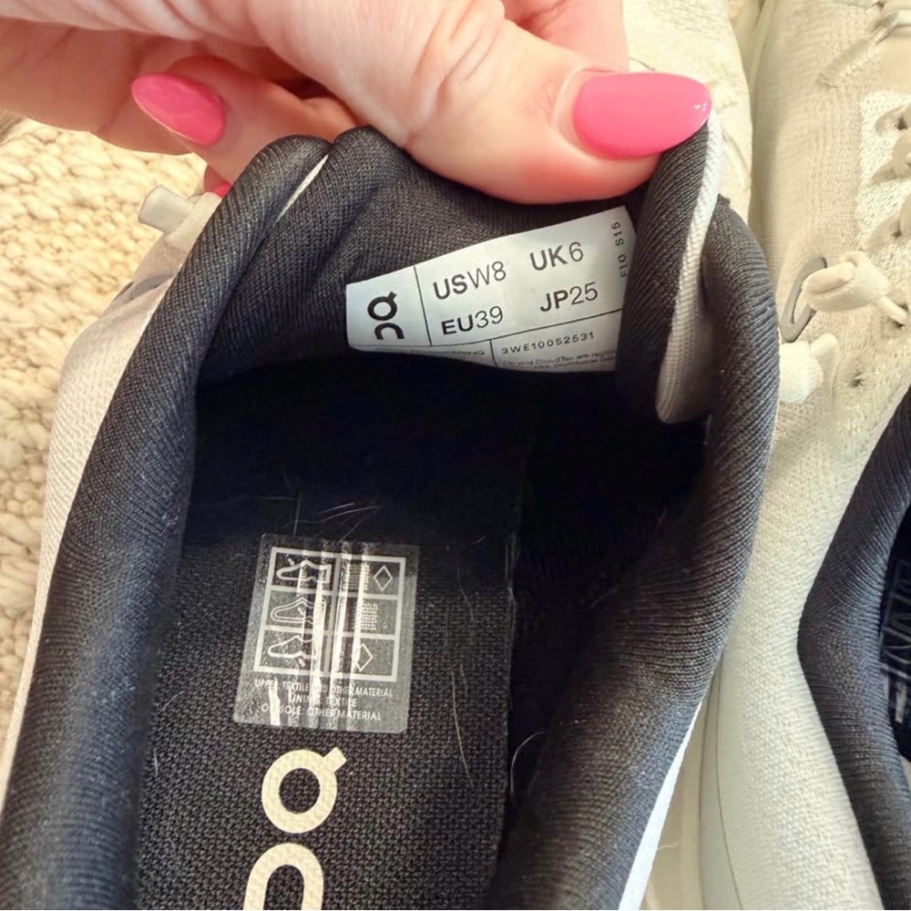 Women’s on cloudtilt sneakersEUC, worn less than 5 times. Color is pearl/ice - Picture 5 of 8
